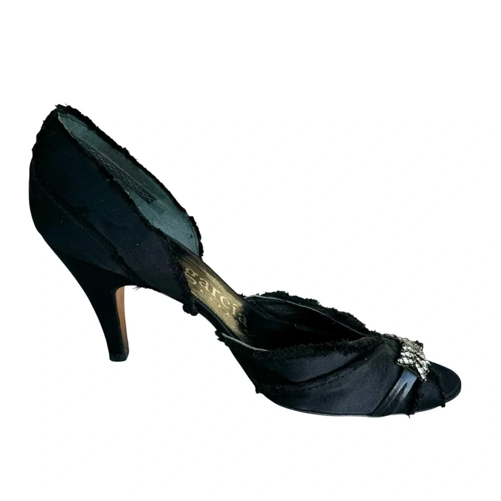 Pedro Garcia Swarovski Crystal Heels D’Orsay Pumps